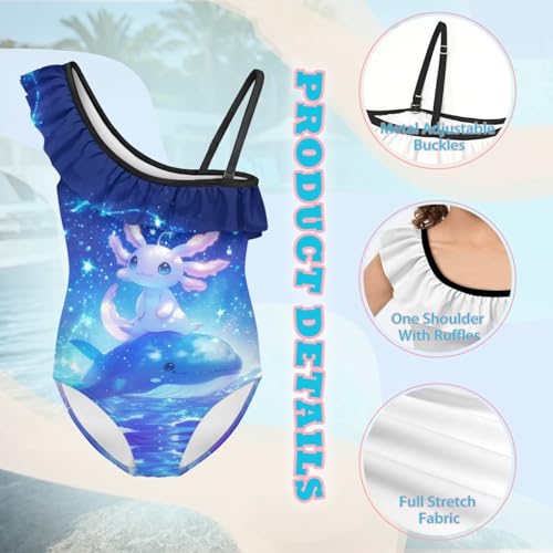 Image of Yzaoxia Girls Swimsuits One Piece Bathing Suit Sleeveless Gymnastics Swimwear for Kids 3-14Y