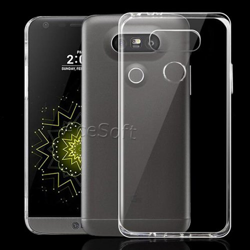 [LG G5 Case] Frame Ultra Slim Case Clear Thin Transparent Soft TPU Gel Rubber Skin Silicone Protective Case Compatible with LG G5 H820 LS992 VS987 H830 US992 Cellphone -