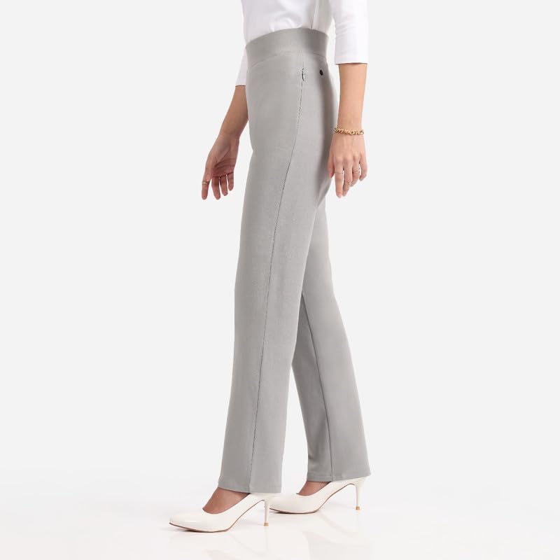 Image of BlissClub Women's Straight Fit Mid Rise Pants
