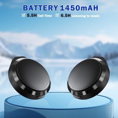 TABKSOLA Intercomunicador Moto,Instalados Dentro del Casco,con Control Remoto Inalámbrico,sin Ruido del Viento,Larga Duración de la Batería,Ideal para Motociclismo,Esquí y Ciclismo. - imagen 6