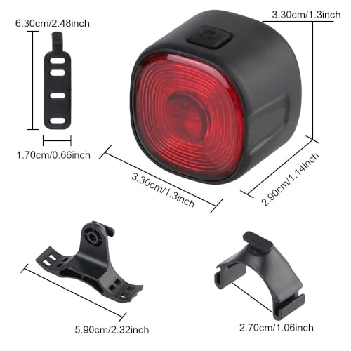 Luz trasera de freno inteligente para ciclismo nocturno seguro 4