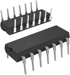 Pack of 10 SN74LS00N IC, Logic Gate, Quad 2-Input NAND,LS-TTL,DIP,14PIN,Plastic