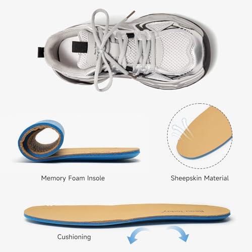 BEAU TODAY Womens Chunky Sneakers Platform Fashion Sneakers for Women Non-Slip Breathable Women's Dad Shoes Comfortable Lace-up Wide Width Tennis Shoes3