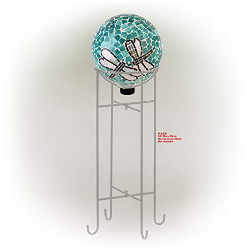 Alpine Corporation Hmd194 Alpine Indoor/Outdoor 10" Diameter Dragonfly Duo Yard Decoration, Multicolor Gazing Globe #TOP4