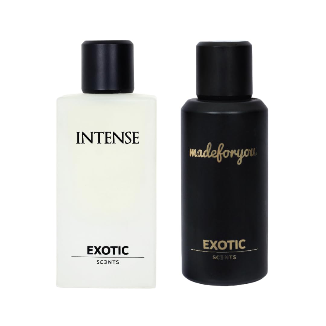 Sponsored Ad – Intense & Made for You Eau de Parfume Combo - 60ml Each | Fresh Aquatic & Sweet Fruity Fragrance, Long Lasting