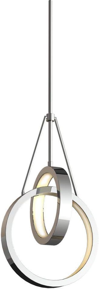 Craftmade Anillo 2 Ring LED Pendant Chrome