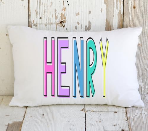 Personalized Kids Name Pillow Custom Gift for Children, Toddlers & Babies Soft Nursery Decor, Birthday Gift for Boys & Girls