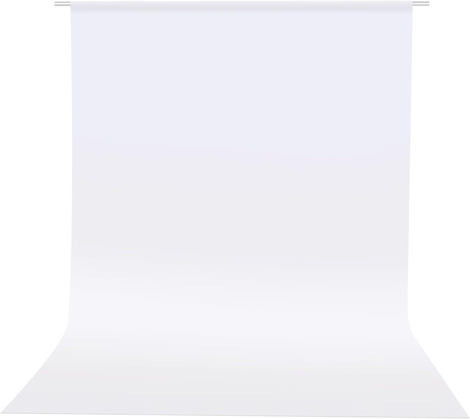HEMMOTOP Photo Backdrop Curtains, 5x7 ft White Backdrop for Photoshoot, White Photography Seamless Backdrops Background for Easter, Birthday Party, Halloween, Photo, Projector Screen
