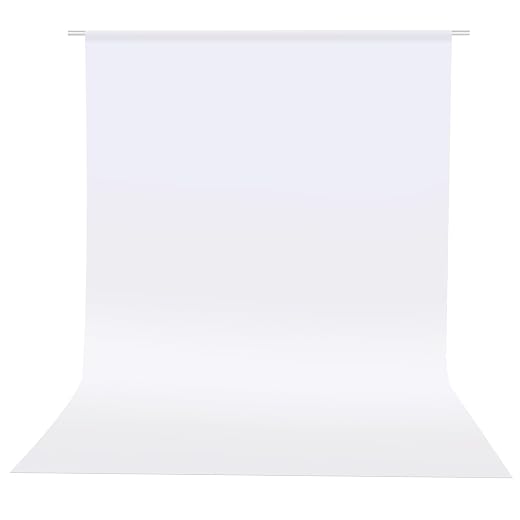 Hemmotop Photo Backdrop, White, 5x7ft, Photography Background Backdrops