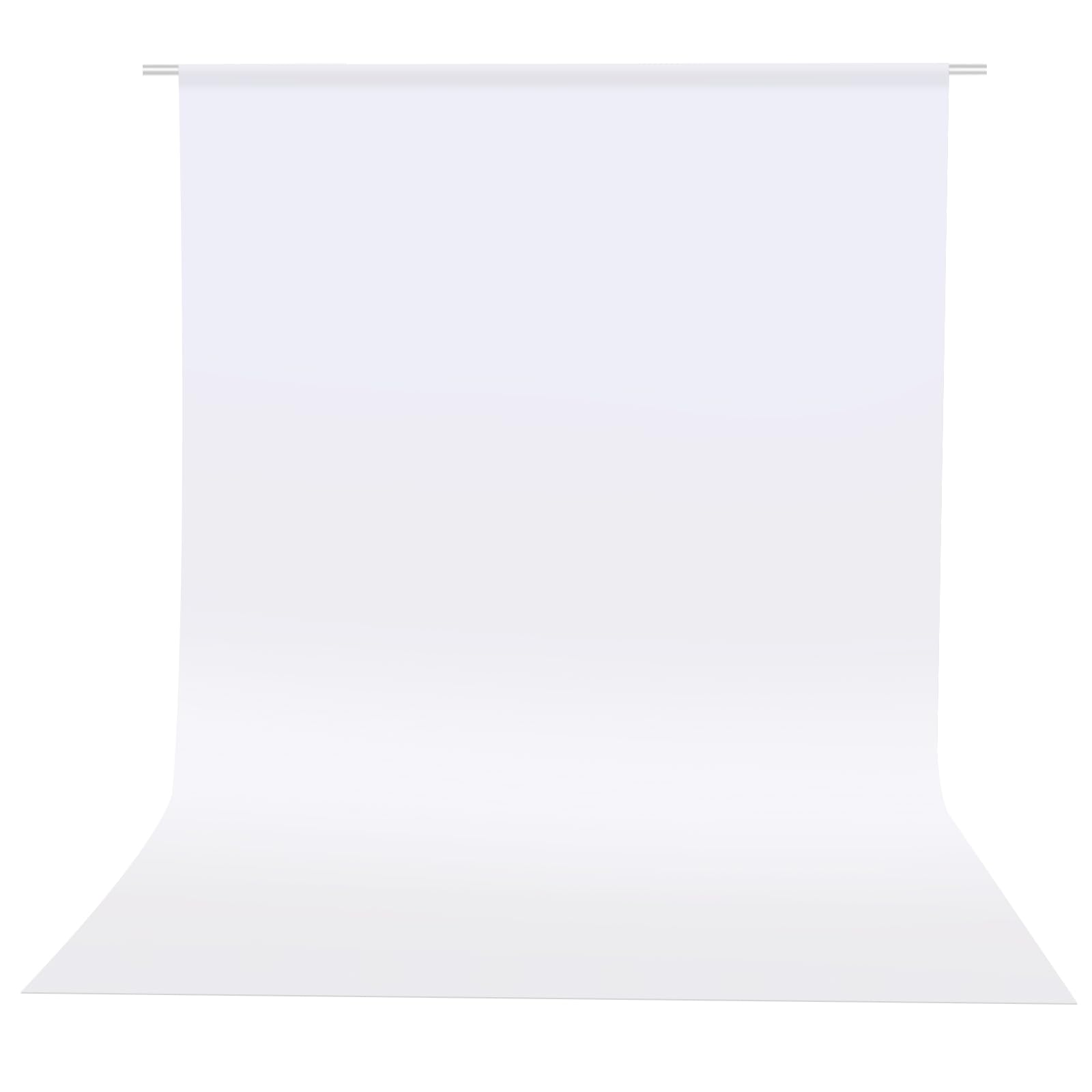 HEMMOTOP Photo Backdrop Curtains, 5x6.56 ft White Backdrop for Photoshoot, White Photography Seamless Backdrops Background for Easter, Birthday Party, Halloween, Photo, Projector Screen (150x200 cm)