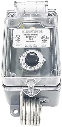 K-Kontrol KJ16110-A, Adjustable Line Voltage Thermostat, Single S...