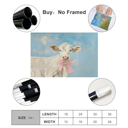 Tableau vache sur toile : sublimez vos murs vides de chambre