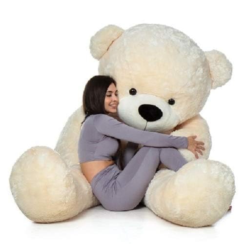 AVS 7 Feet Teddy Bear for Girls Soft Plush Stuffed Toys, Huggable and Lovable Teddy Bear Gift for Birthday Kids, Girls, Wife, Girlfriend, Valentine's, Anniversary (Cream)-image-49