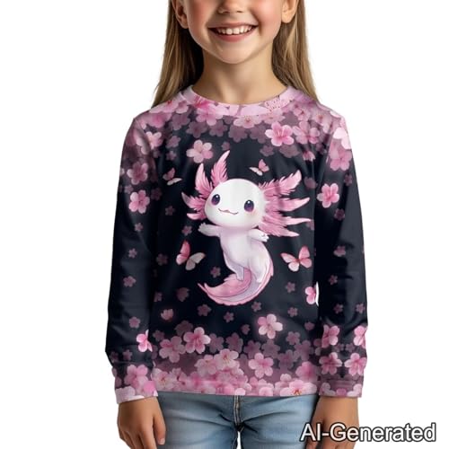 Image of Renewold Boys Girls Tees Kids T-Shirt Long Sleeve Crewneck T Shirts Casual Athletic Tops Clothing for Home School Travel