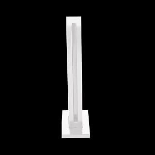 33.5" White Glass Railing Post Clamp Stainless Steel Connector for Balcony Deck Stairs & Garden Glass Balustrade End Post