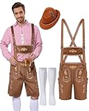 Bretelles réglables pour un ajustement parfait - La tenue Oktoberfest homme avec ses bretelles s'ajuste individuellement et assure un confort optimal à chaque morphologie. Idéal pour les hommes qui apprécient le style et la liberté de mouvement.