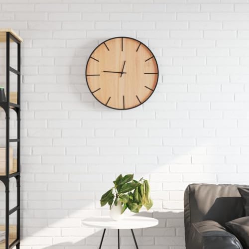Horloge murale marron Ø39 cm grande pendule murale salon
