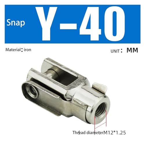Conector en Y niquelado para montaje estable de cilindros neumáticos 3
