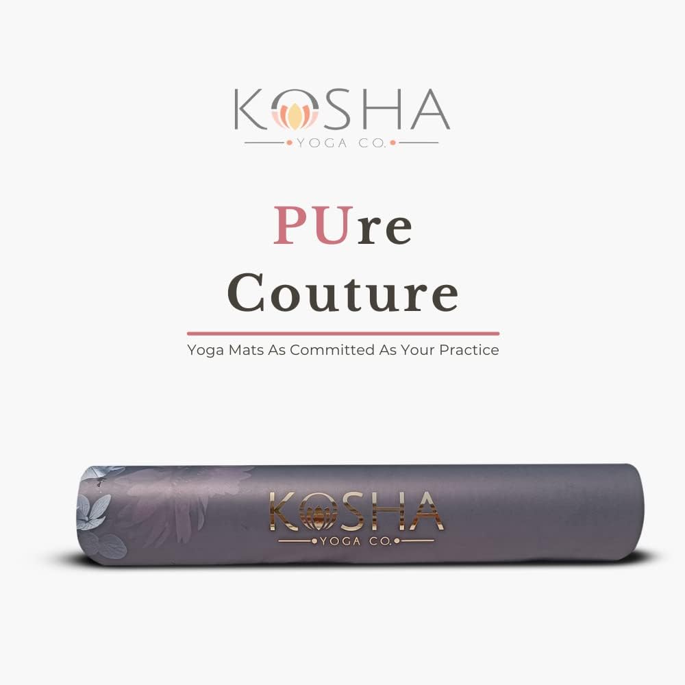 Extra Thick Premium Designer Yoga Mat For Men & Women - 6.5mm PUre Couture mats by Kosha Yoga Co.