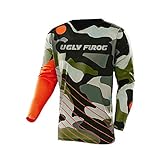 UGLY FROG Donwhill Jersey Herren Mountainbike MTB Top Langarm Atmungsaktiv Bequem Weich Feuchtigkeitstransport Radtrikot