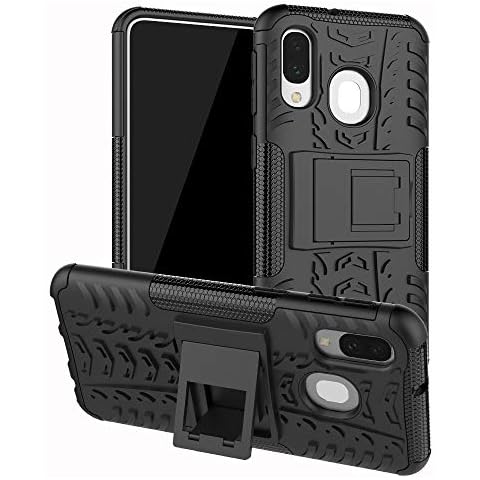 Fonetek® Compatible with GALAXY A40, Slim Armour Tyre Tread Stylish Defender Heavy Duty Shockproof Case Cover Cover