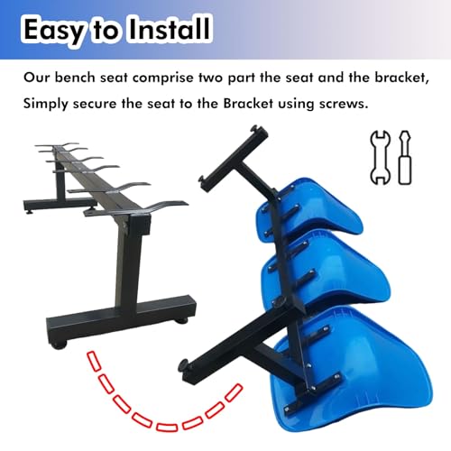 Sillas para salas de espera modulares con asiento de plástico para evitar roturas 7