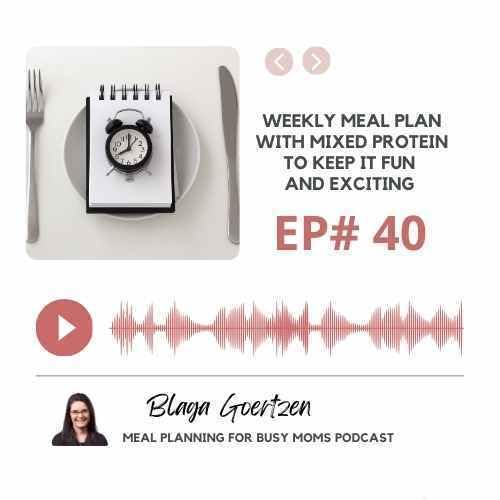 Couverture de Episode 40 Weekly Meal Plan With Alternating Protein to Keep it Fun and Exciting