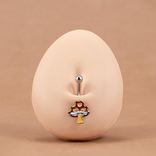 Miniatura 7 de Kolach Piercing para ombligo de acero inoxidable 316L, 5 piezas, 14G 316L, joyería para mujeres y niñas