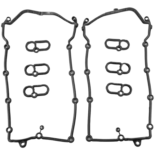 HUFEWU Engine Valve Cover Gasket Set Fit for Jaguar F-Type F-Pace XF XE XJ Land Rover Discovery Range Rover LR4 3.0L V6 2013-2021 Replace LR041869 LR089050 LR011220 LR014345