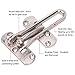 3Pack Home Security Swing Bar Door Lock Latch for Hinged Swing-in Doors - Secondary Security Door Latch Guard Clasp for Kids Home Hotel Apartment, Hotel Door Latches, Thicken Solid Zinc Alloy, Silver