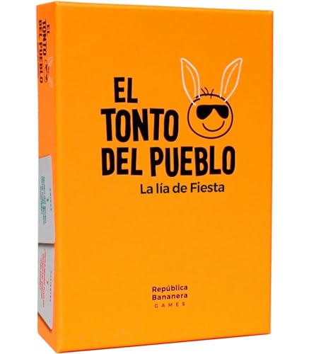 Juegos de Mesa Adulto - El Tonto del Pueblo - El Juego de Mesa para reírte de Tus Amigos - Cartas pizarras y rotuladores (El Tonto del Pueblo La Lia de Fiesta)