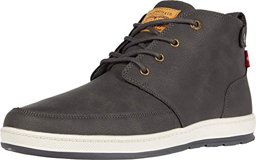 Levi s Mens Atwater Waxed UL NB Casual Sneaker Boot, Charcoal, 8.5 M