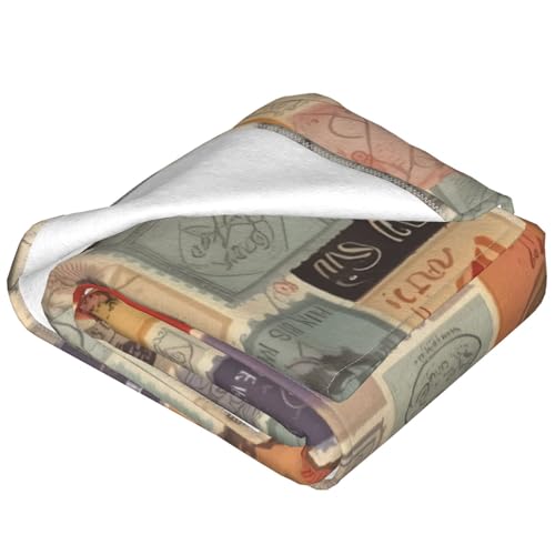 Couverture imprimée en flanelle douce cadeau idéal nostalgie - 5