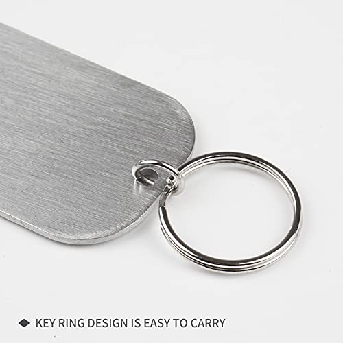 Zoocm Stainless Steel Flat Beer Bottle Opener Keychain, Sturdy And Durable 2 Pcs To Send To Friends, Light And Easy To Carry, Suitable For All Beer Bottle Caps (Large) Silvery White #TOP1
