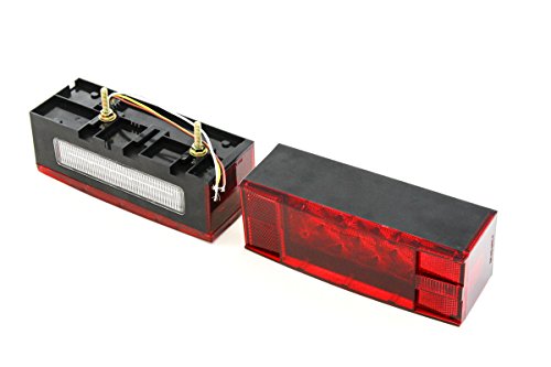 Red Hound Auto (2) Led Submersible Combination Trailer Tail Lights Boat & (2) Amber Side Marker #TOP5