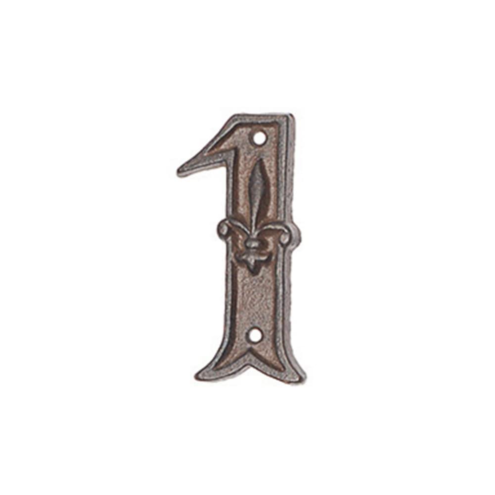 anso 0-9 Antique Metal Bronze Plaques Address Signs House Numbers Sign Plate Hotel Door (1)