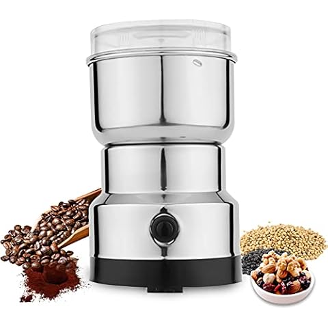 Laiashley Electric Bean Grinder Mixer, Portable Multifunctional Grain Mill, Crushing Machine, 220 V Electric Grain Mill, Powder Machine for Herbs/Spices/Nuts/Grains/Coffee Beans Cover