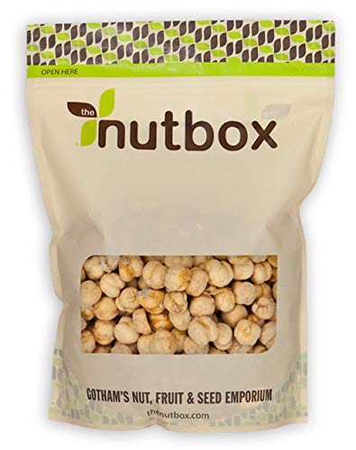 Nutbox Roasted Chickpeas Salted, 32 oz, Dry Roasted, High Fiber, Gluten Free, Dairy Free, Bulk in Resealable Bag