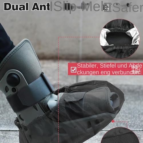 Mihauuke 1 Paare Gehschuhüberzug,Überziehschuhe,Kurzer Gehstiefel-Schutz,Wasserdichter & Wiederverwendbarer Gipsstiefel Schutz,Schutzhülle Für Frakturschuh