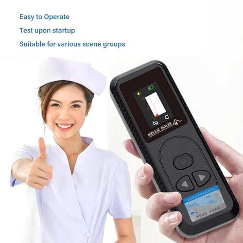 Detector de Radiação Nuclear, Medição Precisa, de Alarme Inteligente, Portátil e Conveniente, Bateri