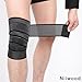 Extra Long Elastic Knee Wrap Compression Bandage Brace Support for Legs, Plantar Fasciitis, Stabilising Ligaments, Joint Pain, Squat, Basketball, Running, Tennis, Soccer, Football (Black-1pcs)