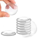 CAGSIG Door Stoppers Wall Protector, Clear Reusable Door Bumpers with Self Adhesive, Door Knob Wall Protector for Home, Office, Kitchen Cabinets and More (1.57inch *8Pcs)