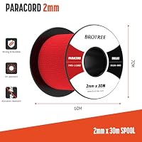 Brotree Paracord 2mm 30M 100% Nylon Seil mit 3 Kern Schnur – Ansicht 2