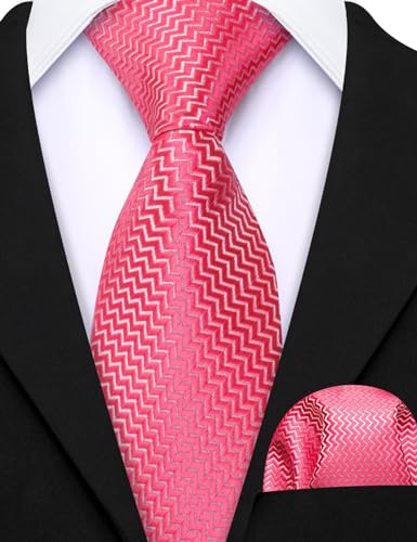 Image of Barry.Wang Boys Ties School Pre-Tied Kids Necktie Handkerchief Clip Set Uniforms Child Ties for 8-14 Years Wedding Party