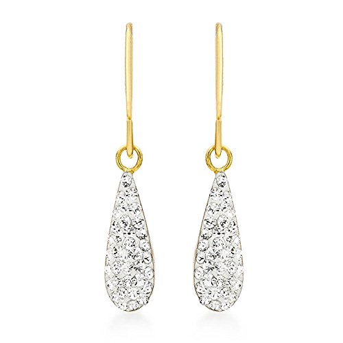 Boucle d'oreilles or jaune 375/1000e minimalistes pour femme
