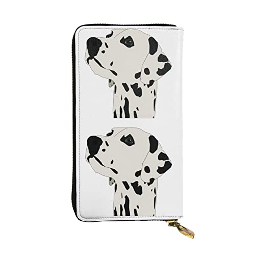 Portefeuille dalmatien femme grand format pour 12 cartes et passeport de voyage