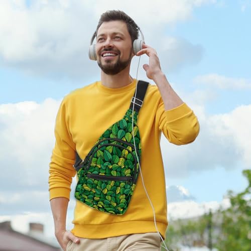 Bandolera cruzada sin costuras de diseño botánico multicolor con práctica correa ajustable 3