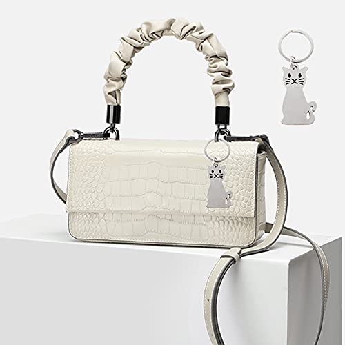 Honbay 6Pcs Metal Cute Cat Keychains Cat Keyfob Car Keyrings Bag Charm Pendant Funny Keychains For Women Men Handbags Purses Belts #TOP4