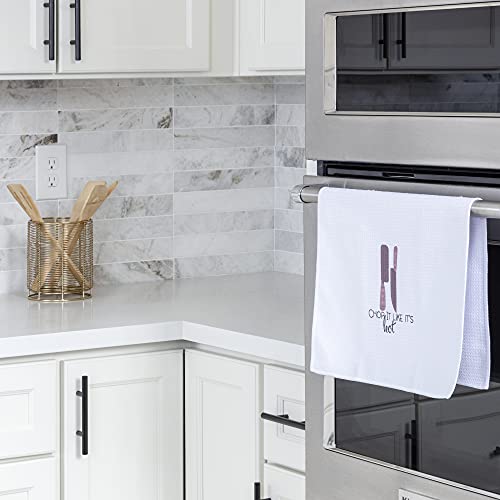 Aller Home & Kitchen Funny Kitchen Towels With Sayings. 4Pc Kitchen Towel Set, Fun Pun Gadget Design - Waffle Weave Towel, Decorative Funny Dish Towels For Mom. Cute Kitchen Towels For Gifts #TOP3