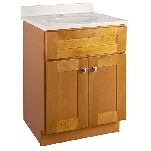 Design House Brookings 25 Inch Bathroom Vanity with Top, Ready